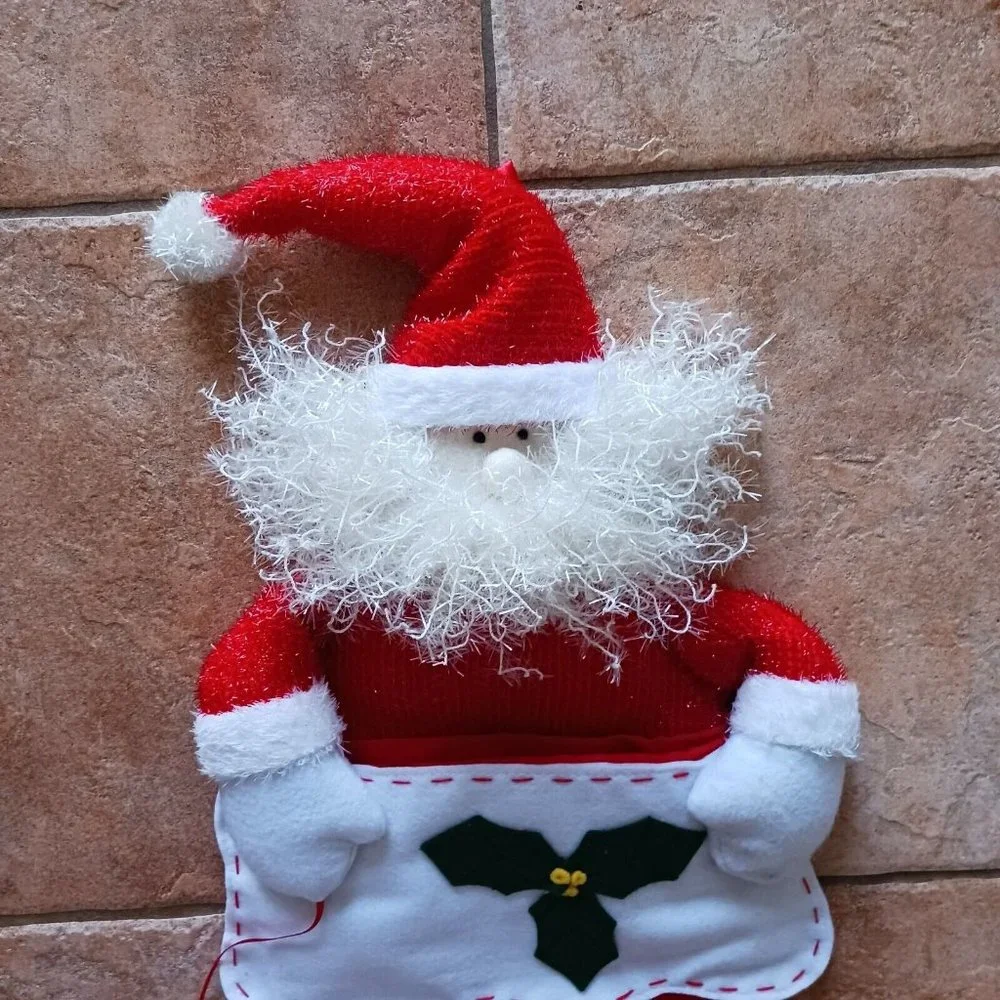 Vintage Christmas‎ Stocking Santa Advent Calendar Mistletoe Fish
